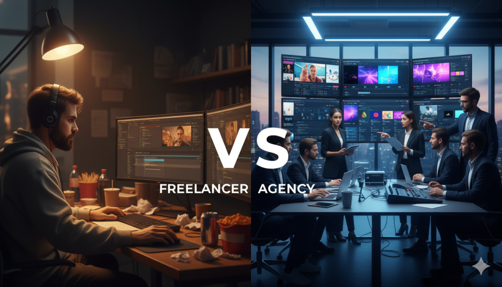 Freelancer vs YouTube Editing Agency